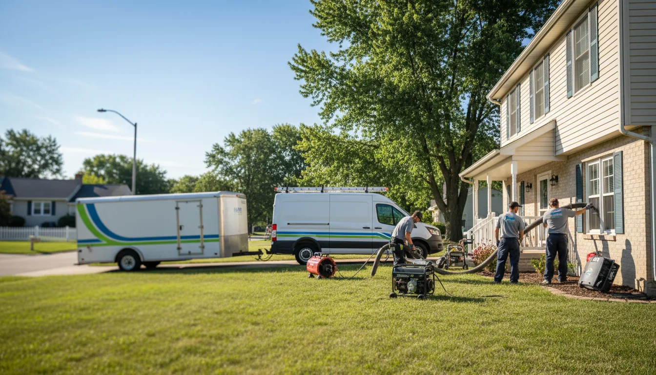 Flooded Basement Restoration And Cleanup With Repair in Geff, IL near me
